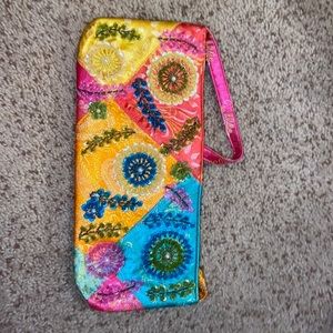 Multicolor oriental beaded purse